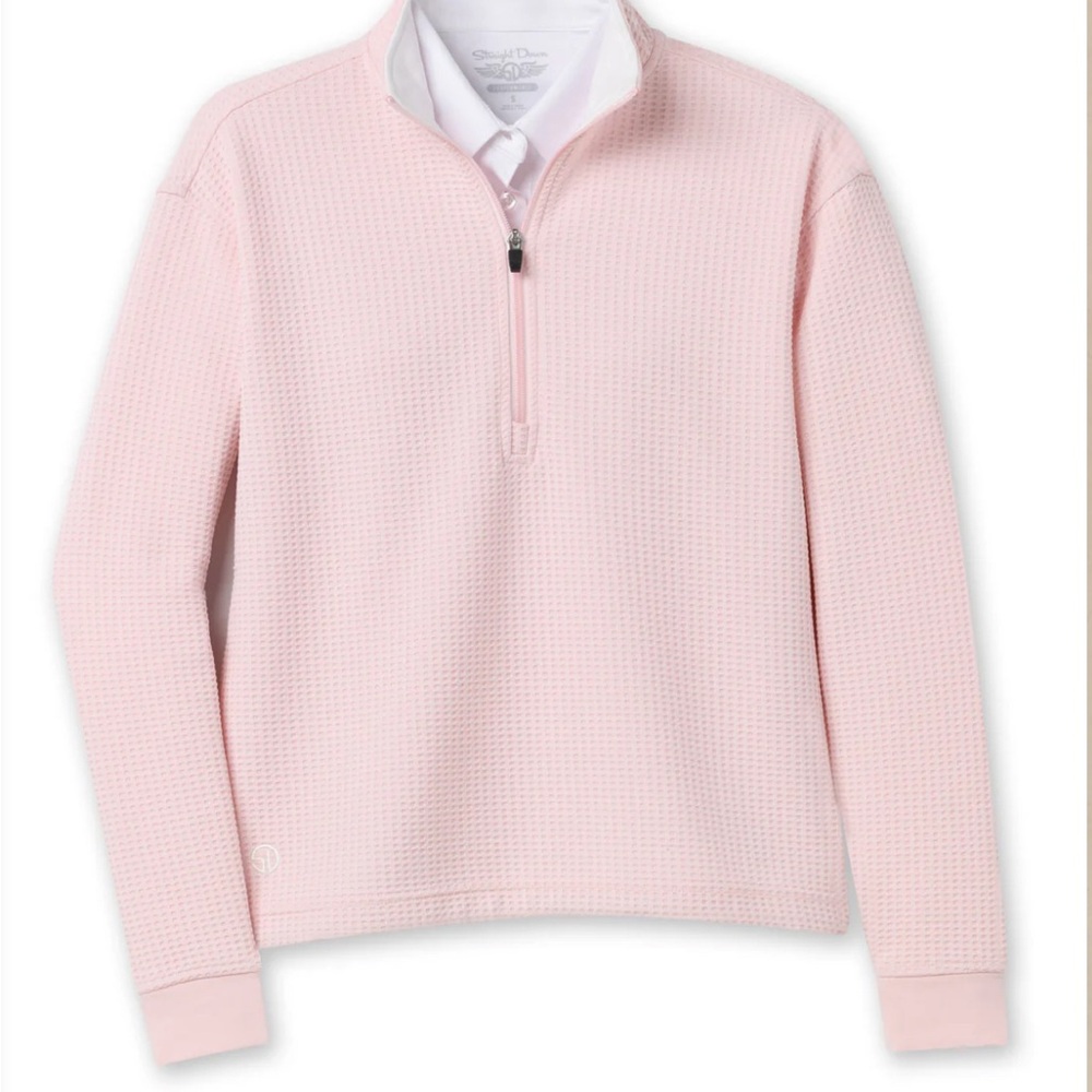 Straight Down Quarter-Zip Golf Waffle